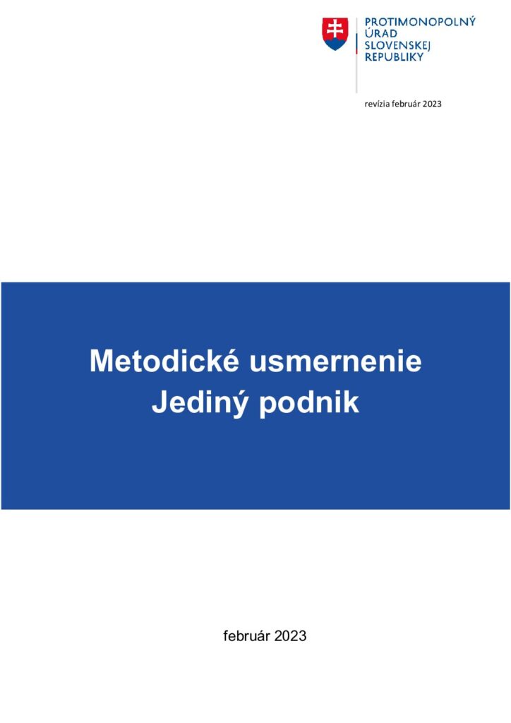 Prvá strana dokumentu: Metodické usmernenie koordinátora štátnej pomoci – verzia 1.5